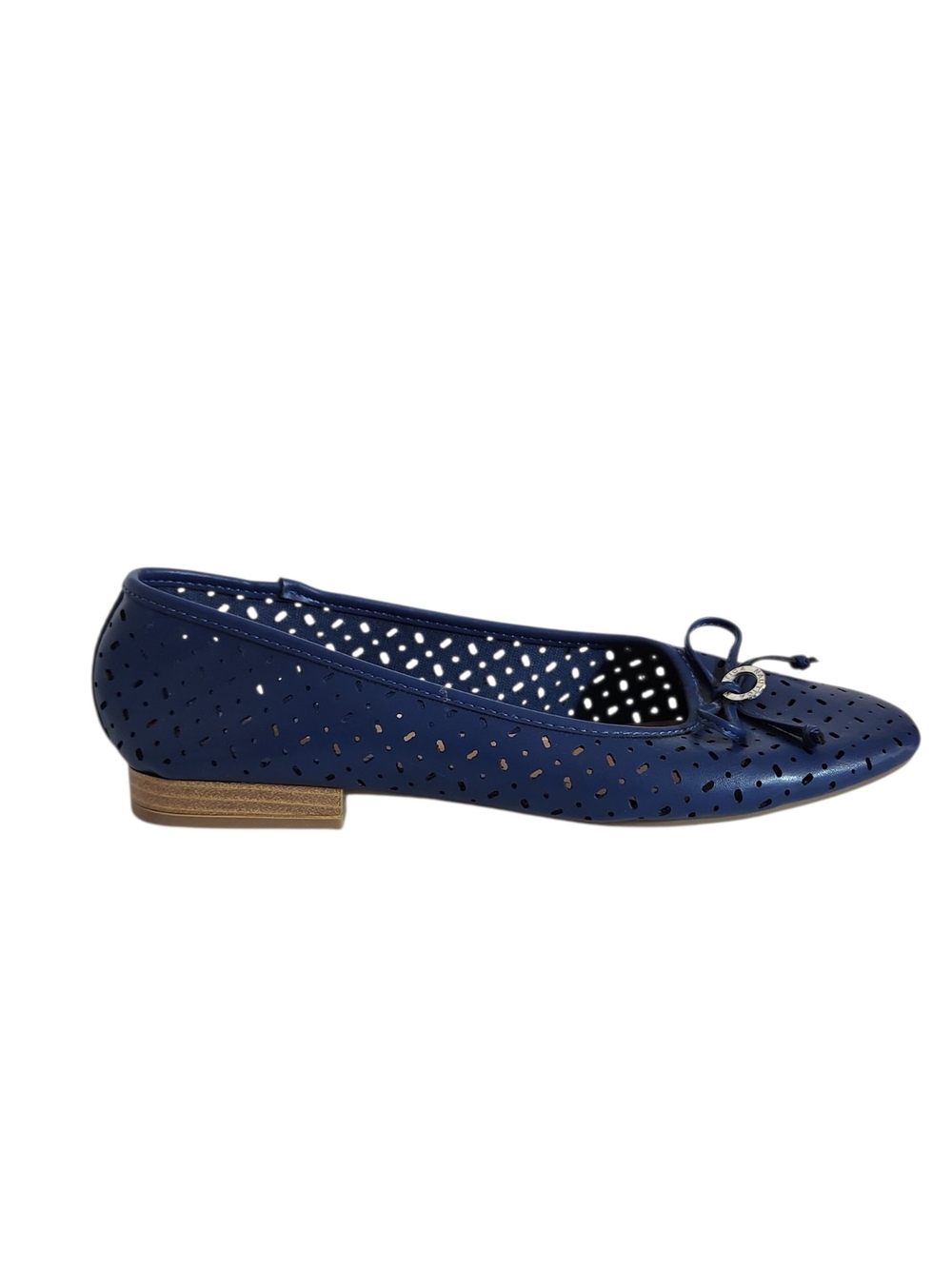 Nautica Navy Blue Perforated Ballet Flats Size 9.5 NWOT